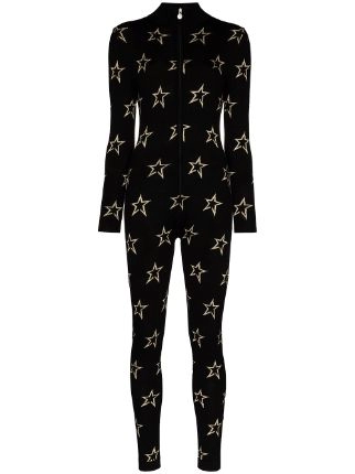 <p>Traje para nieve térmico de lana con estampado de estrellas de color negro de Perfect Moment con cierre en la parte delantera</p>
<p>Estampado de estrellas y remates elásticos</p>
<ul>
<li>No es contra el agua</li>
</ul> Traje para nieve