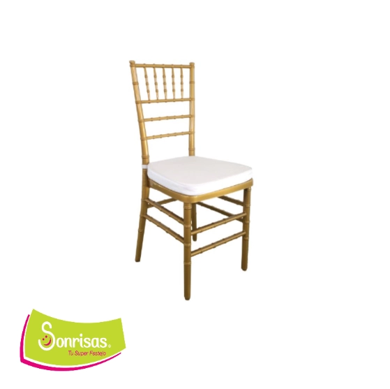 Silla tiffany dorada