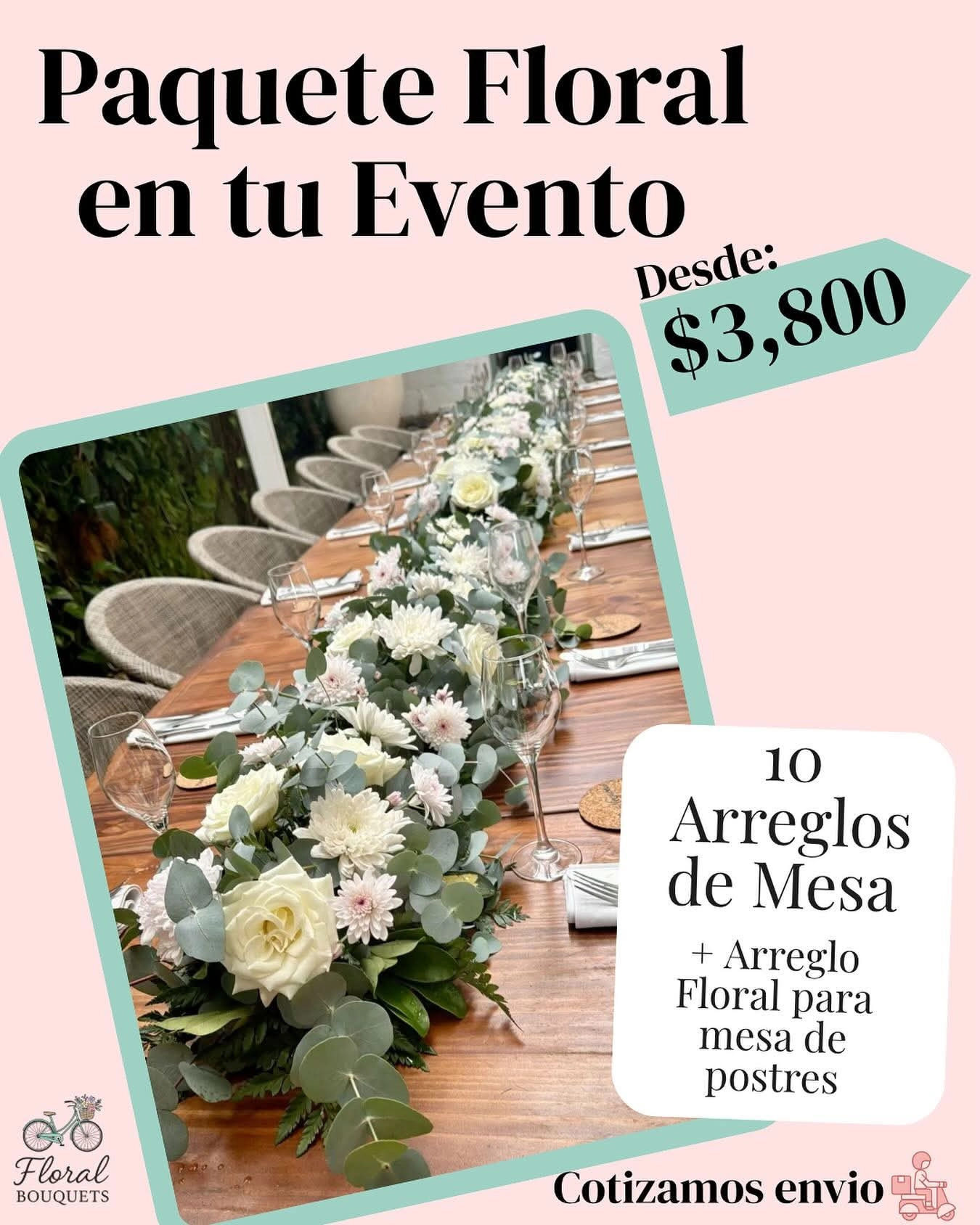 Areglos de mesa florar