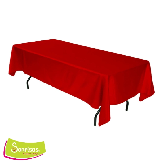Mantel tablon rojo