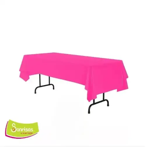 Mantel tablón rosa fiusha