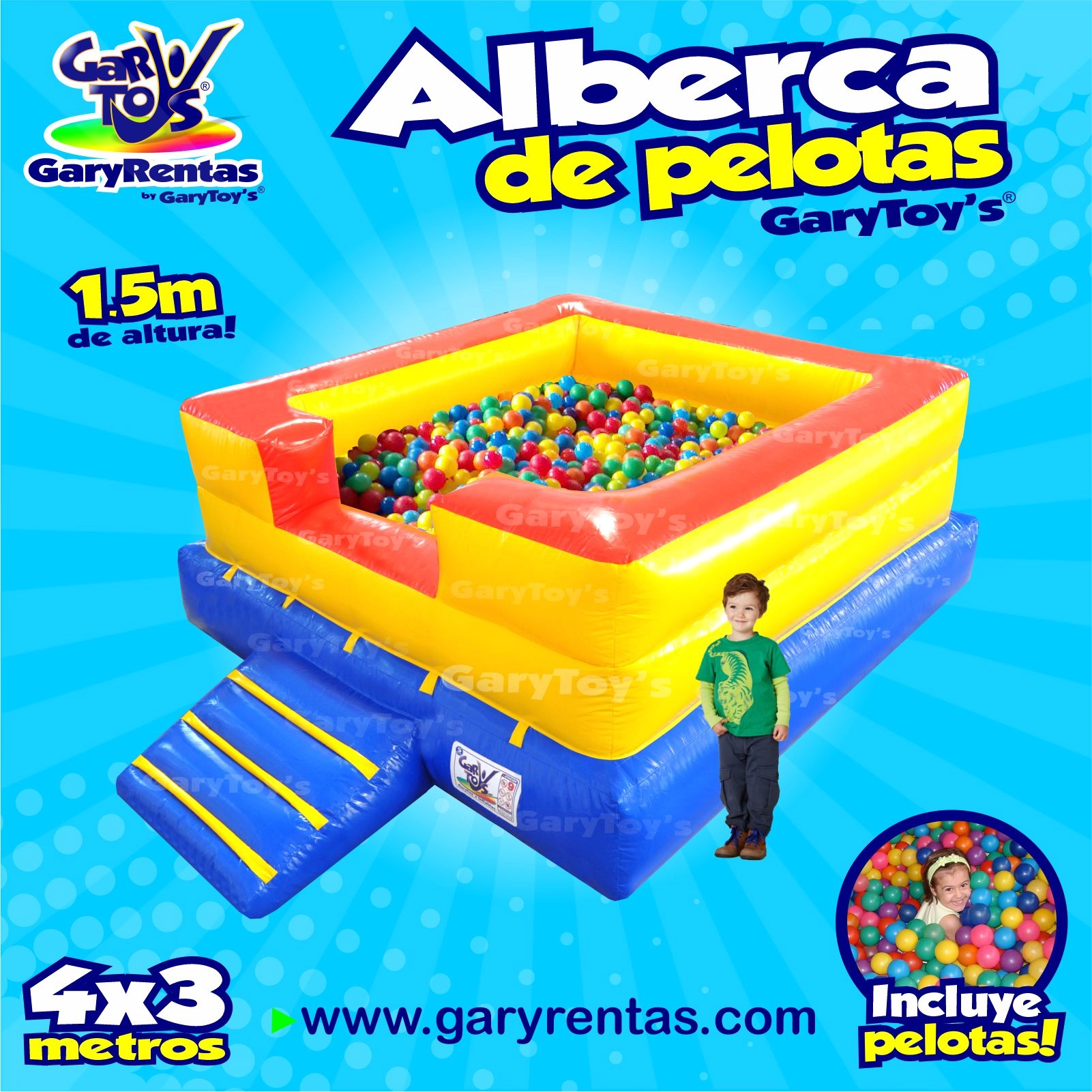 Alberca de pelotas infantil premium