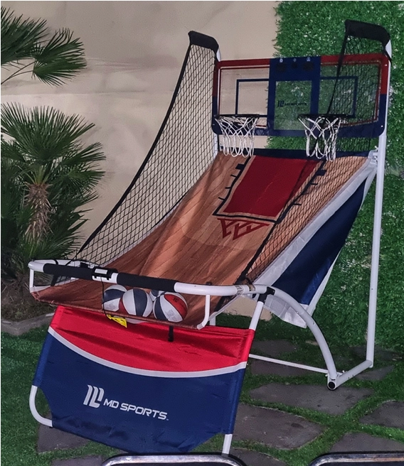 Juego doble canasta basketball arcade medal sports