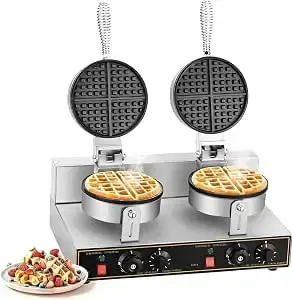 Máquina de gofres doble comercial profesional